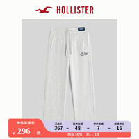 HOLLISTER24春夏松紧高腰直筒运动休闲裤 男 356547-1 浅麻灰色 M (180/80A)