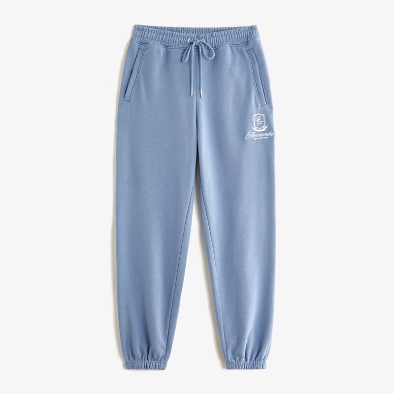 ABERCROMBIE & FITCH女装 24春夏新款美式休闲毛圈布高腰运动卫裤 356750-1