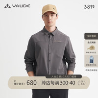 VAUDE 巍德 户外运动男士长袖防泼水衬衣休闲旅行通勤舒适透气衬衫 铅灰 L