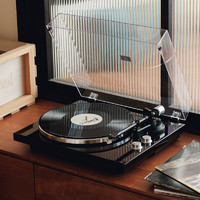 syitren赛塔林KURSI黑胶唱片机专业级电唱机留声机复古唱盘机情人钢琴烤漆面板家居客厅摆件 深