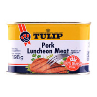 88VIP：Tulip 郁金香 丹麦进口郁金香速食午餐肉罐头198g户外火锅早餐煎饼即食猪肉特产