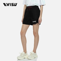 EVISU KURO 夏季女士Logo及海鸥短裤 黑色 L