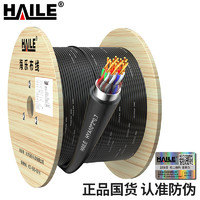 海乐（Haile）HYA-10*2*0.7室外10对大对数 电话线市话电缆 阻燃材质 100米HT-2010-100M