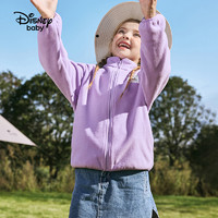 Disney baby 迪士尼男女童摇粒绒外套2024春秋冬儿童衣服运动休闲上衣童装