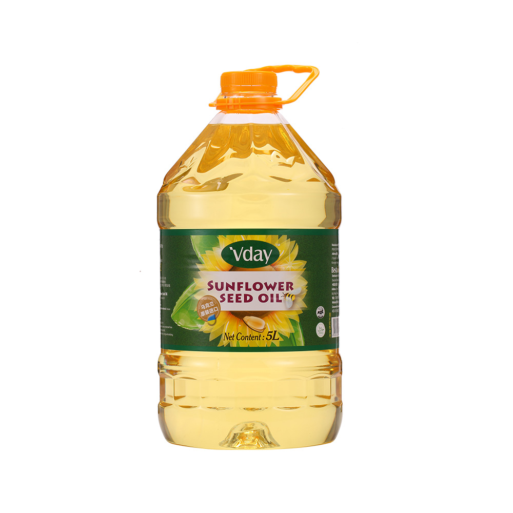 唯典乌克兰葵花籽油5L桶一级压榨葵花油食用油