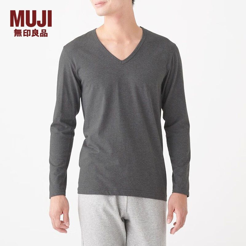 MUJI 無印良品 无印良品 男装T恤/紧身裤保暖打底内衣秋衣