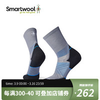 SMARTWOOL跑步功能定向减震短筒袜男士袜美利奴羊毛袜1663 石墨色018 M（适合脚码38-41）