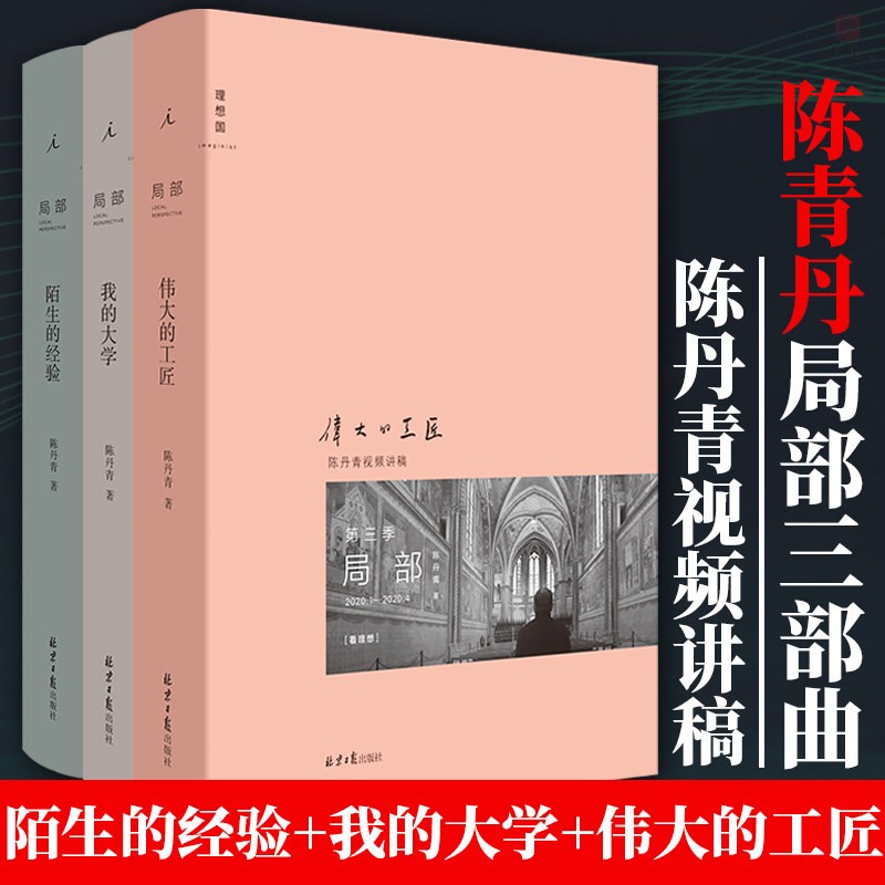 【】局部陈丹青三部曲 陌生的经验+伟大的工匠+我的大学 全套3册 理想国 北京日报 