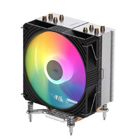 ProArtist 雅浚 E3炫彩四热管CPU散热器支持LGA1200/1700平台 E3AV2 4热管炫彩风扇/AMD版本