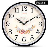 巴科达 田园时尚挂钟客厅钟表简约北欧家用时钟挂表现代创意个性石英钟表