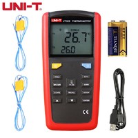 UNI-T 优利德 高精度测温仪数显热电偶接触式工业温度表表面K/J型电子温度计 UT325（双通道/USB数据传输）