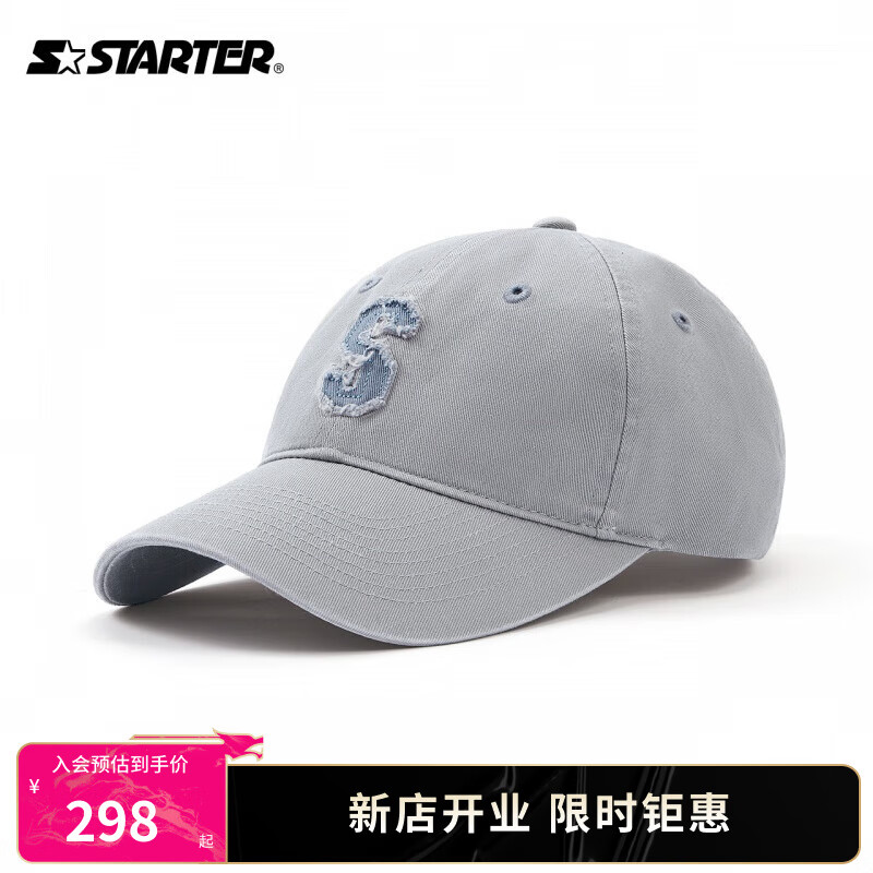 STARTER | 棒球帽男女同款24年春季街头美式简约休闲字母帽子 蓝色 均码