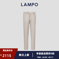 蓝豹（LAMPO）【不止于丝】商务直筒休闲裤男士棉丝弹力亲肤素面裤子 