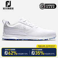 FootJoy 高尔夫球鞋男士FJ Superlites XP无钉球鞋运动休闲轻量防滑男鞋 58087-白 6.5=39码