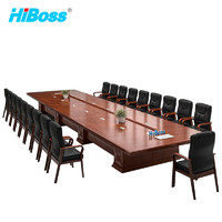 HiBoss 办公家具油漆贴木皮大型会议桌办公桌会客桌大会议室桌5米