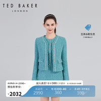 Ted Baker2024春季新款女士小香风无袖连衣裙C41044 0