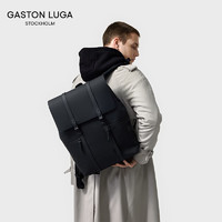Gaston Luga 简约双肩包男16英寸大容量电脑包男潮大学生书包情人节礼物典雅黑