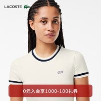 LACOSTE法国鳄鱼女士24春季新款T恤TF7221 