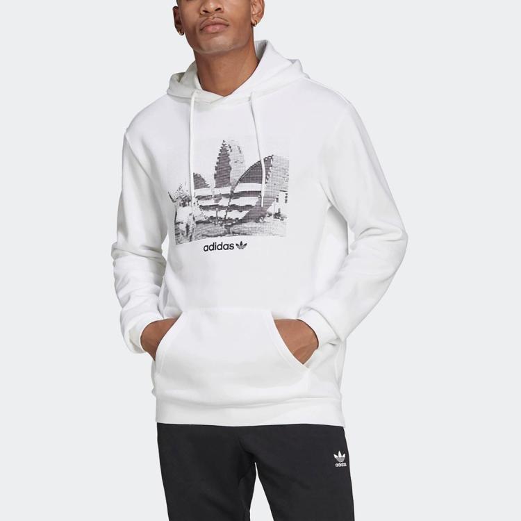 adidas ORIGINALS 卫衣男装运动休闲舒适保暖防风连帽套头衫时尚简约百搭上衣