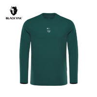 BLACKYAK 布来亚克（黑牦牛） 布来亚克 秋男BAC系列薄款圆领长袖T恤FLM423 灰绿色 男款M170/88A