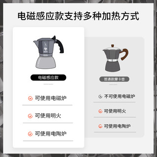 Bialetti 比乐蒂 双阀咖啡壶家用小型摩卡壶煮咖啡分享