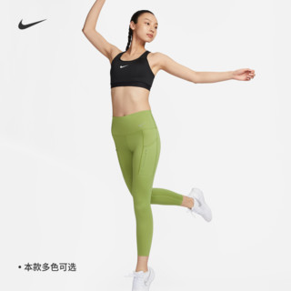 NIKE 耐克 官方GO怒放系列女子高强度包覆速干高腰九分紧身裤DQ5640