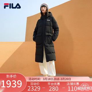 斐乐（FILA）官方女子服冬季时尚运动长袖女装外套简约保暖上衣 