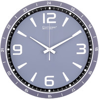 康巴丝（Compas）钟表挂钟客厅北欧轻奢家用时尚挂表现代创意简约装饰挂墙个性时钟 61151灰色38.5CM