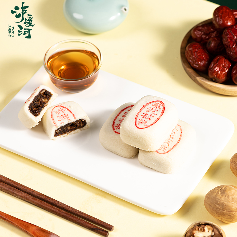 泸溪河枣泥核桃酥传统中式糕点特产休闲零食小吃下午茶点心