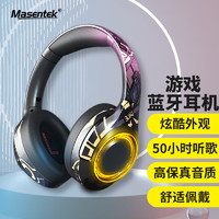 MasentEk 美讯 A2头戴式无线蓝牙耳机电竞游戏听歌运动长续航 带麦可插卡大耳包罩 适用苹果华为小米手机电脑
