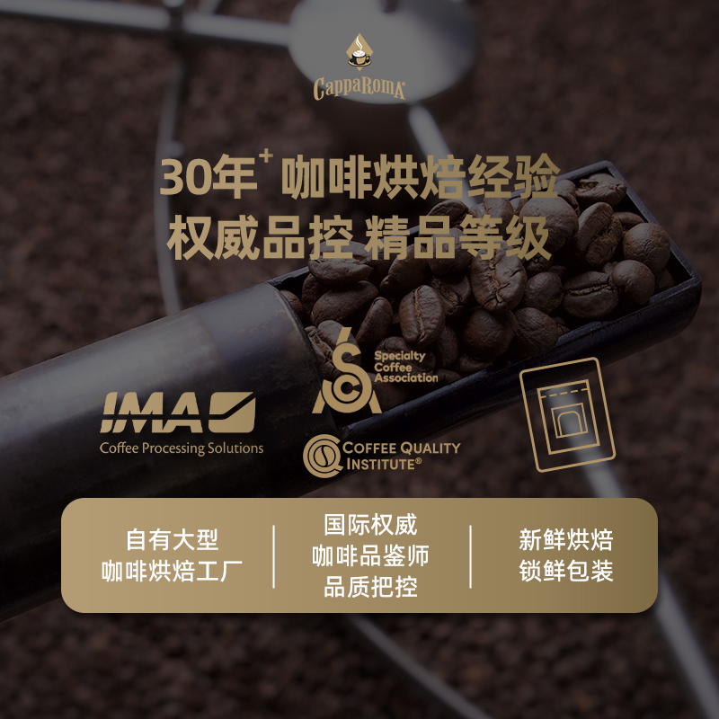 CappaRomA大师挂耳咖啡香浓醇厚低酸咖啡粉经典美式黑咖啡250g 挂耳咖啡促销装10g*25小包