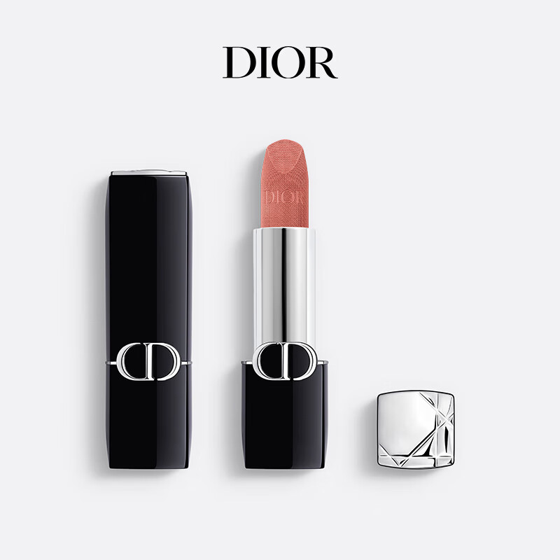 Dior 迪奥 烈艳蓝金唇膏口红 丝绒哑光100 臻享礼袋  100 杏仁奶茶 丝绒