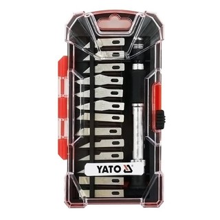 YATO 易尔拓 雕刻刀可换头木刻篆刻工具套装剪纸手工木雕刀木工橡皮章笔刀