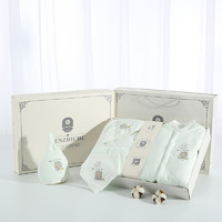 NEWBORN 人之初 新生儿棉衣套装礼盒冬季婴儿夹棉加厚哈衣初生宝宝满月礼物
