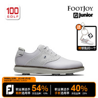 FootJoy高尔夫球鞋儿童24Juniors轻量舒适稳定高尔夫青少年运动球鞋 白色45035 36.5码