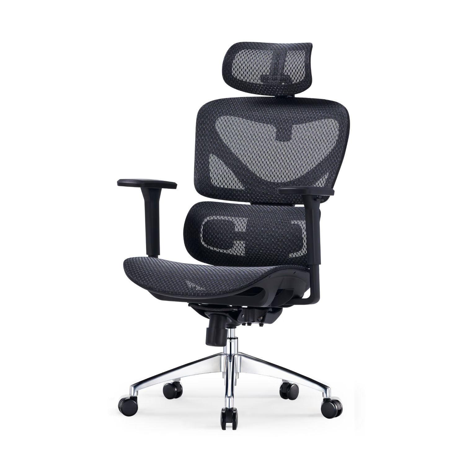 支家1606X 限量款 喜马拉雅人体工学椅 奢华双层网老板椅电脑椅办公椅 黑色双层纳米网 360°扶手+线控