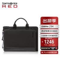 Samsonite 新秀丽 公文包上新男士手提电脑包商务通勤大容量黑色15.6英寸QR3*09002