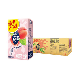 ViTa 维他 柠檬茶250ml盒装网红真茶真柠檬维他奶果味茶饮料饮品 维他蜜桃茶250mlX24盒