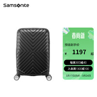 Samsonite 新秀丽 拉杆箱轻盈旅行箱 大容量旅行箱拉杆箱 06Q 黑色 20英寸