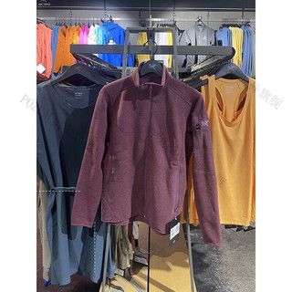 始祖鸟（ARC’TERYX）Covert Cardigan 女立领拉链刺绣标长袖抓绒衣 24085-30118酒红 M美国 胸围49