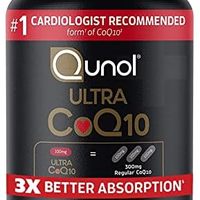 Qunol Ultra CoQ10 100mg，吸收率提高 3 倍，获得专利的水和脂溶性天然补充剂形式的辅酶 Q10，促进心脏的抗氧化剂（24 粒装，2880 粒软胶囊）