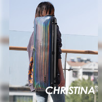 Christina 克莉丝蒂娜小提琴琴盒 炫彩方形小提琴盒子 玻璃钢碳纤维 4/4尺寸