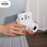 INSTAX 富士instax立拍立得 一次成像相機 mini12（mini11升級款）茉莉白 相紙電池套裝
