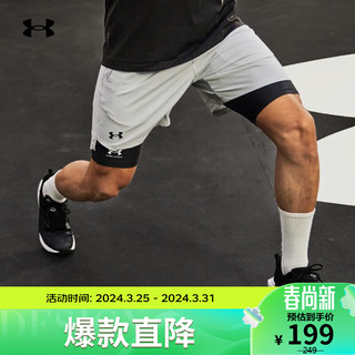 安德玛 UNDERARMOUR）春夏HeatGear男子训练运动紧身裤1361602 黑色001 M