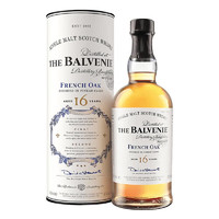 百富（BALVENIE）The Balvenie 百富单一麦芽威士忌洋酒 雪莉桶单桶双桶陈酿 百富16年法国橡木桶700mL1瓶