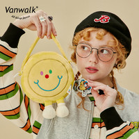 VANWALK HALO 原创设计可爱笑脸迷你公仔包少女新款手提斜挎小包