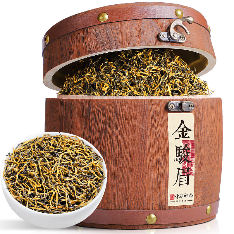 中谷御品茶叶 金骏眉红茶 2023新茶500g特级蜜香耐泡浓香型茶叶礼盒装