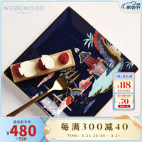 WEDGWOOD威基伍德漫游美境蓝塔物语14.5cm骨瓷方盘礼盒 漫游美境蓝塔物语方盘 1个 14.5cm