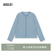 AIGLE 艾高夏季女士UPF50+防紫外线防晒衣防泼水户外皮肤衣 浅天蓝色 Q3253 38