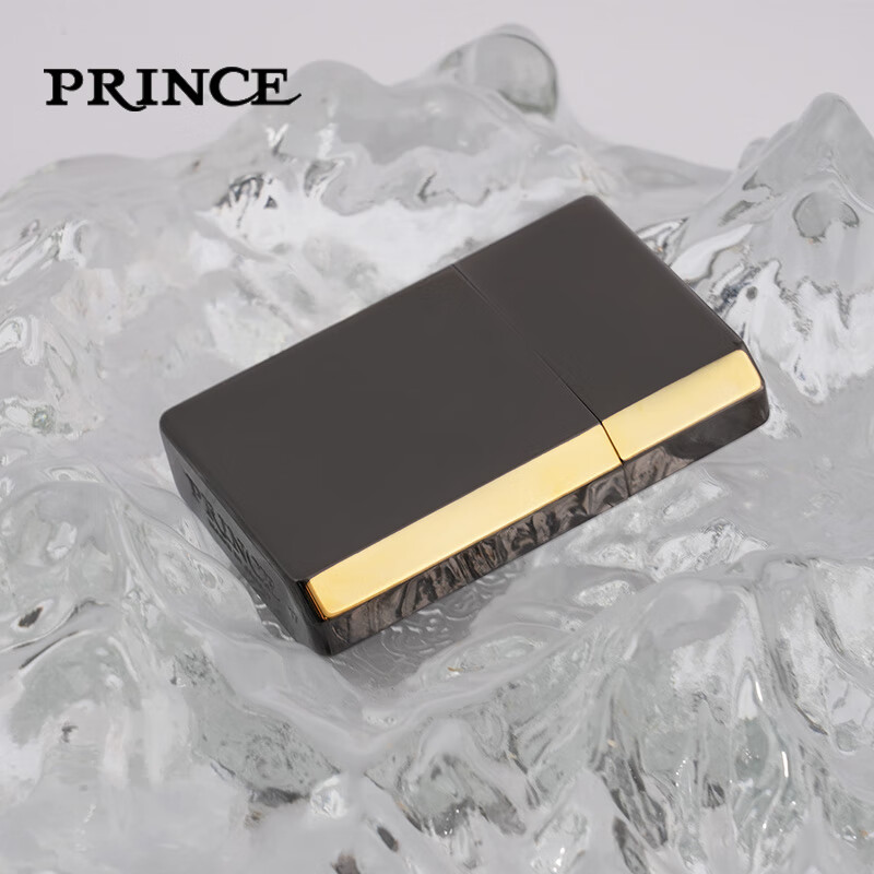 PRINCE王子煤油简约打火机个性创意新颖防风长续航GT GTPR-NEO BKG（礼盒装）